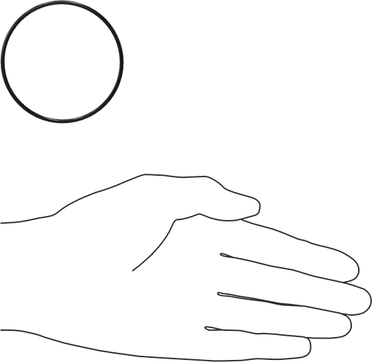 Yağa Dayanıklı Buna-N O-Ring, 2 mm Genişlik, 57 mm İç Çap