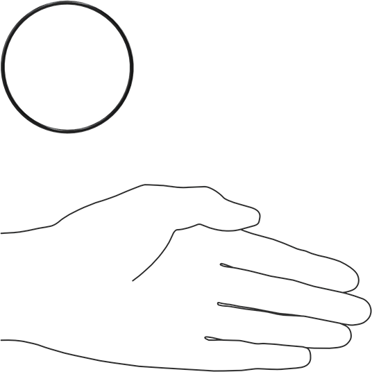 Yağa Dayanıklı Buna-N O-Ring, 2 mm Genişlik, 62 mm İç Çap