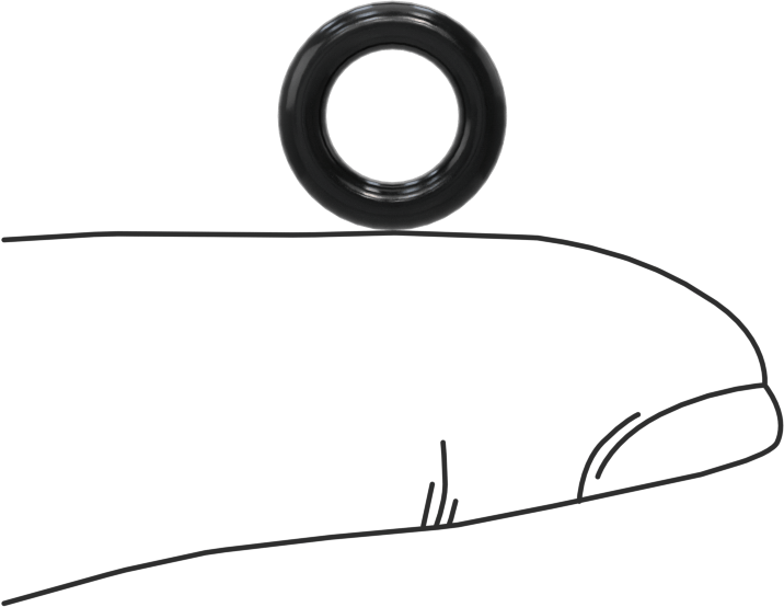 Yağa Dayanıklı Buna-N O-Ring, 2.4 mm Genişlik, 6.6 mm İç Çap