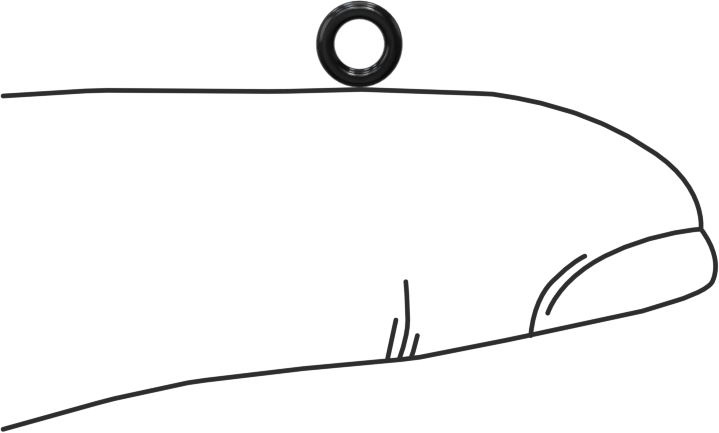 Yağa Dayanıklı Buna-N O-Ring, 1 mm Genişlik, 2.7 mm İç Çap