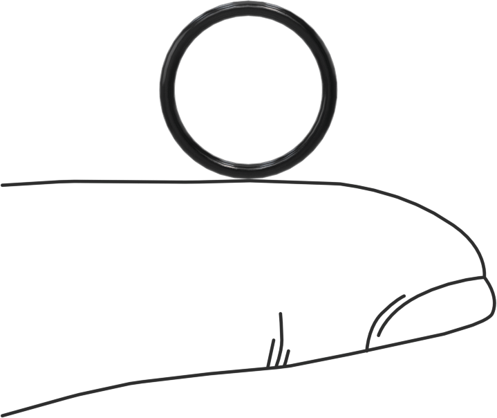 Yağa Dayanıklı Buna-N O-Ring, 1.2 mm Genişlik, 11.6 mm İç Çap