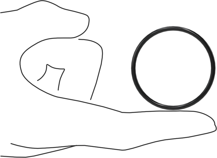 Yağa Dayanıklı Buna-N O-Ring, 2.5 mm Genişlik, 41 mm İç Çap