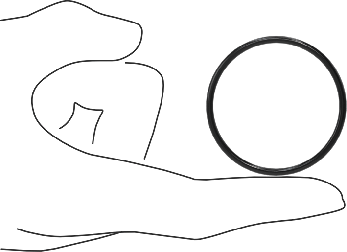 Yağa Dayanıklı Buna-N O-Ring, 2.5 mm Genişlik, 43 mm İç Çap