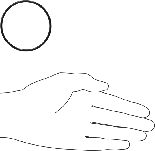 Yağa Dayanıklı Buna-N O-Ring, 2.5 mm Genişlik, 56 mm İç Çap