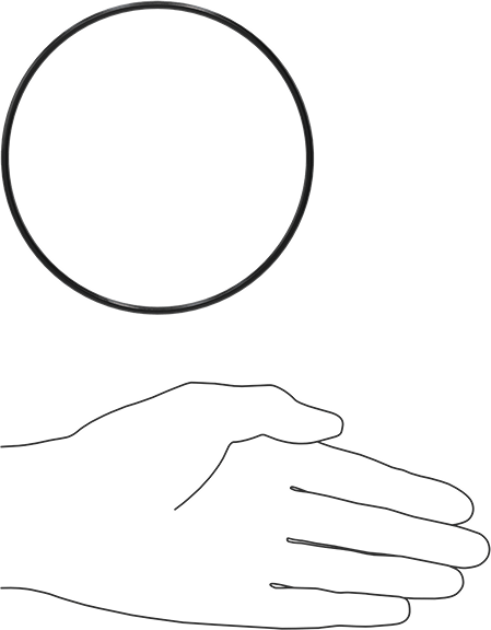 Yağa Dayanıklı Buna-N O-Ring, 3 mm Genişlik, 112 mm İç Çap