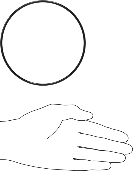 Yağa Dayanıklı Buna-N O-Ring, 3 mm Genişlik, 113 mm İç Çap