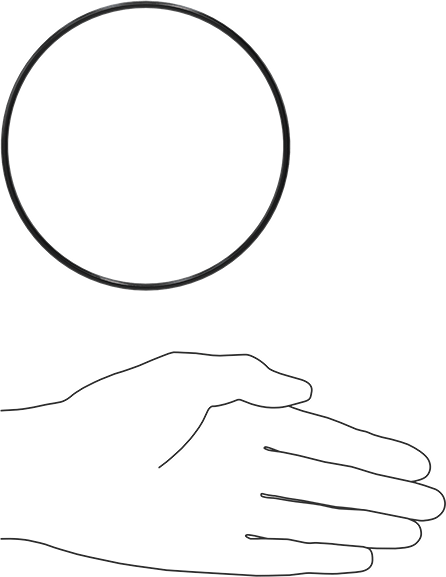 Yağa Dayanıklı Buna-N O-Ring, 3 mm Genişlik, 114 mm İç Çap