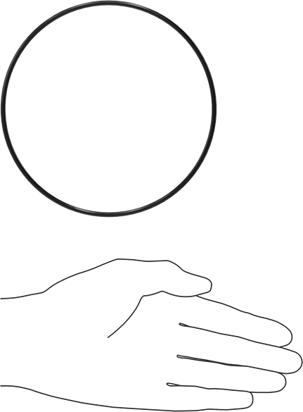 Yağa Dayanıklı Buna-N O-Ring, 3 mm Genişlik, 126 mm İç Çap