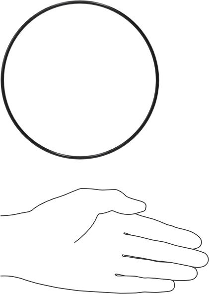 Yağa Dayanıklı Buna-N O-Ring, 3 mm Genişlik, 134.5 mm İç Çap