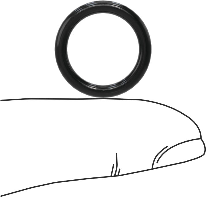 Yağa Dayanıklı Buna-N O-Ring, 2.4 mm Genişlik, 13.6 mm İç Çap