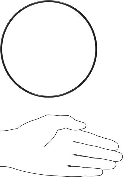 Yağa Dayanıklı Buna-N O-Ring, 3 mm Genişlik, 140 mm İç Çap