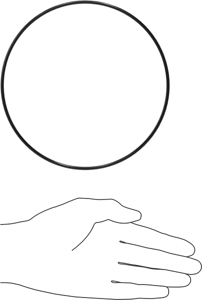 Yağa Dayanıklı Buna-N O-Ring, 3 mm Genişlik, 149 mm İç Çap