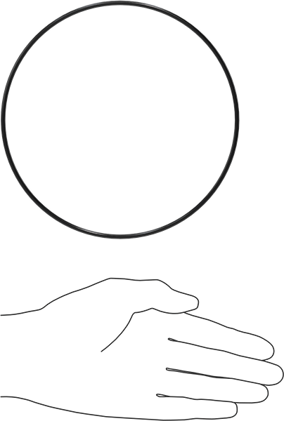 Yağa Dayanıklı Buna-N O-Ring, 3 mm Genişlik, 149.5 mm İç Çap