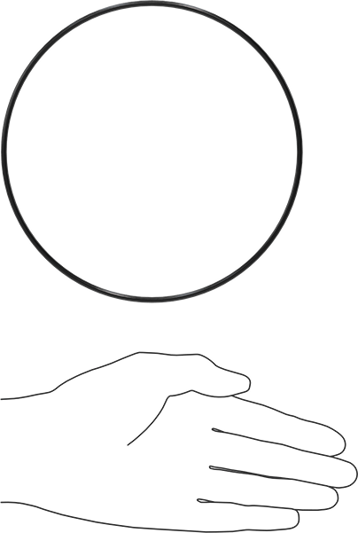 Yağa Dayanıklı Buna-N O-Ring, 3 mm Genişlik, 150 mm İç Çap