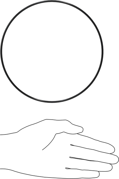 Yağa Dayanıklı Buna-N O-Ring, 3 mm Genişlik, 154.5 mm İç Çap