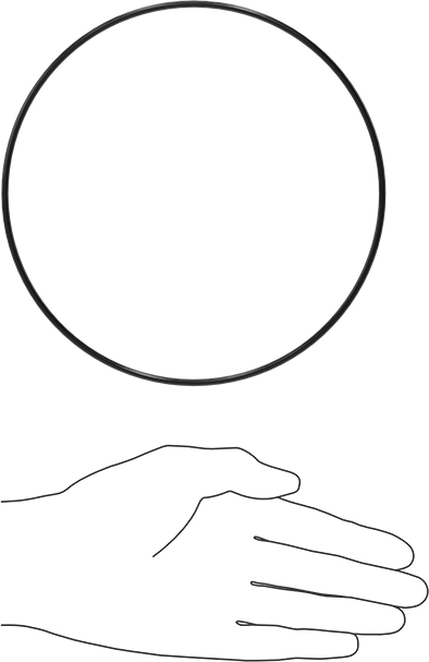 Yağa Dayanıklı Buna-N O-Ring, 3 mm Genişlik, 160 mm İç Çap