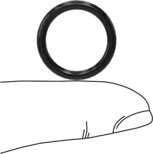 Yağa Dayanıklı Buna-N O-Ring, 2.4 mm Genişlik, 15.6 mm İç Çap