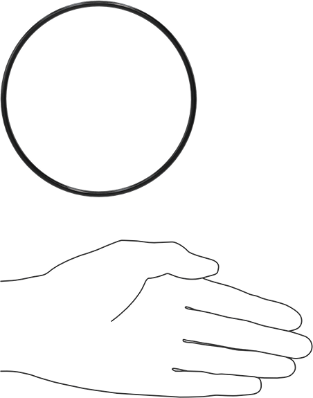 Yağa Dayanıklı Buna-N O-Ring, 3.5 mm Genişlik, 109 mm İç Çap