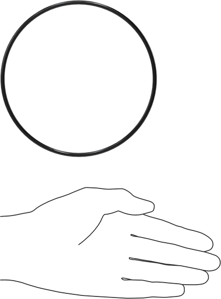 Yağa Dayanıklı Buna-N O-Ring, 3.5 mm Genişlik, 124 mm İç Çap