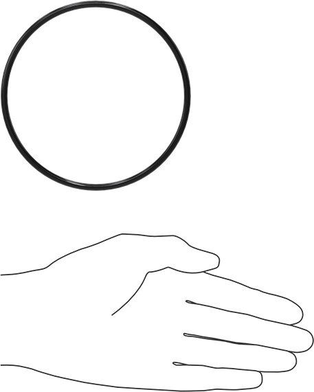 Yağa Dayanıklı Buna-N O-Ring, 4 mm Genişlik, 104 mm İç Çap