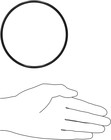 Yağa Dayanıklı Buna-N O-Ring, 4 mm Genişlik, 105 mm İç Çap