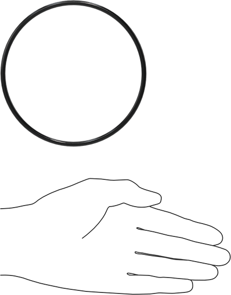 Yağa Dayanıklı Buna-N O-Ring, 4 mm Genişlik, 109 mm İç Çap