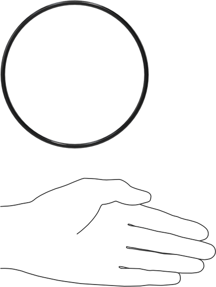 Yağa Dayanıklı Buna-N O-Ring, 4 mm Genişlik, 119 mm İç Çap