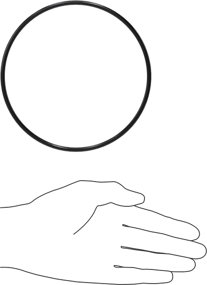 Yağa Dayanıklı Buna-N O-Ring, 4 mm Genişlik, 127 mm İç Çap