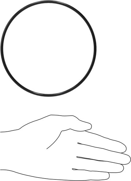 Yağa Dayanıklı Buna-N O-Ring, 4 mm Genişlik, 128 mm İç Çap