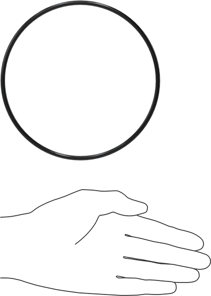 Yağa Dayanıklı Buna-N O-Ring, 4 mm Genişlik, 132 mm İç Çap