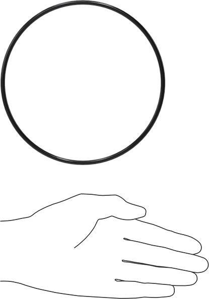 Yağa Dayanıklı Buna-N O-Ring, 4 mm Genişlik, 138 mm İç Çap