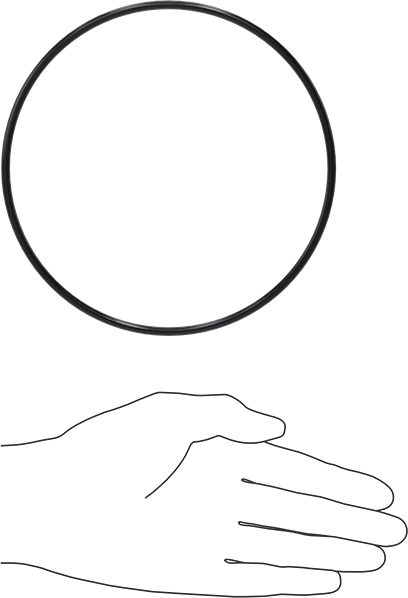 Yağa Dayanıklı Buna-N O-Ring, 4 mm Genişlik, 144 mm İç Çap