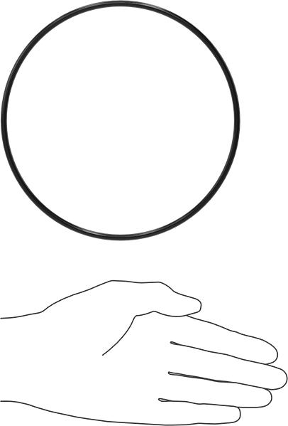 Yağa Dayanıklı Buna-N O-Ring, 4 mm Genişlik, 146 mm İç Çap