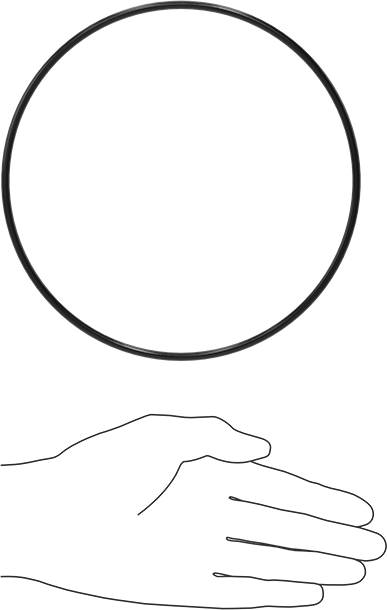 Yağa Dayanıklı Buna-N O-Ring, 4 mm Genişlik, 164 mm İç Çap