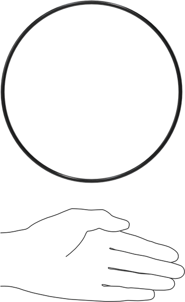 Yağa Dayanıklı Buna-N O-Ring, 4 mm Genişlik, 174 mm İç Çap