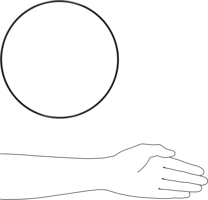 Yağa Dayanıklı Buna-N O-Ring, 4 mm Genişlik, 232 mm İç Çap