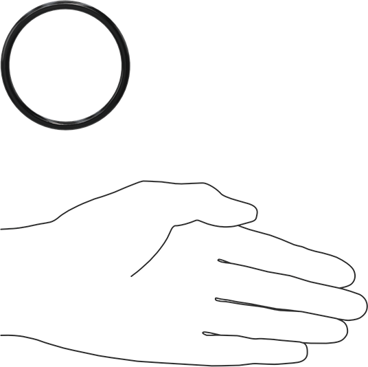 Yağa Dayanıklı Buna-N O-Ring, 4.5 mm Genişlik, 56 mm İç Çap