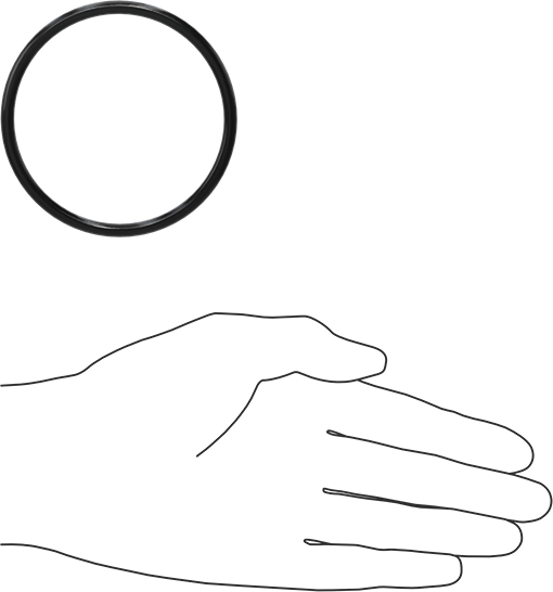 Yağa Dayanıklı Buna-N O-Ring, 4.5 mm Genişlik, 70 mm İç Çap