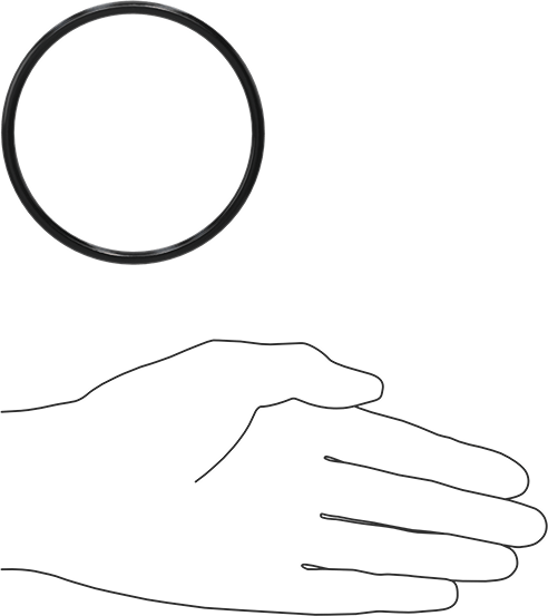 Yağa Dayanıklı Buna-N O-Ring, 4.5 mm Genişlik, 80 mm İç Çap