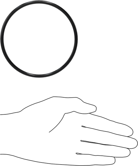 Yağa Dayanıklı Buna-N O-Ring, 4.5 mm Genişlik, 95 mm İç Çap