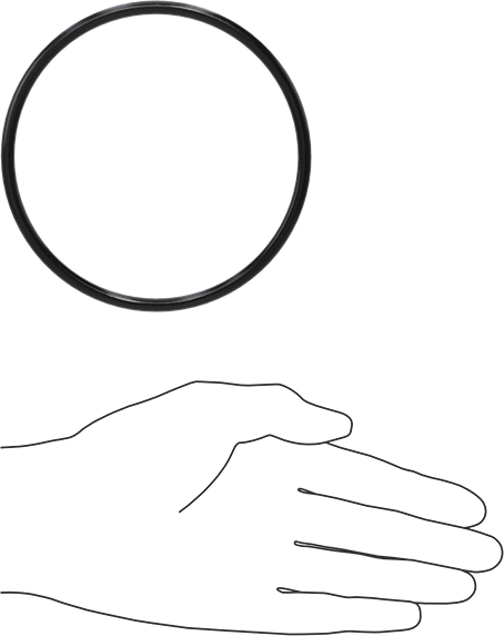 Yağa Dayanıklı Buna-N O-Ring, 5 mm Genişlik, 104 mm İç Çap