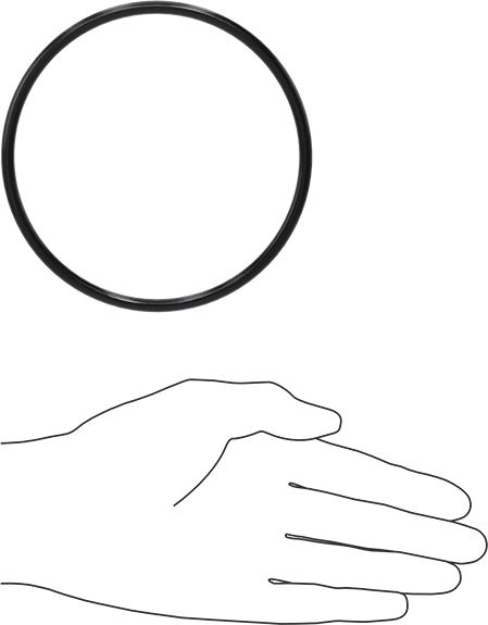 Yağa Dayanıklı Buna-N O-Ring, 5 mm Genişlik, 108 mm İç Çap