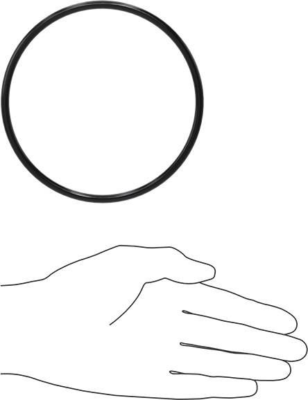 Yağa Dayanıklı Buna-N O-Ring, 5 mm Genişlik, 112 mm İç Çap