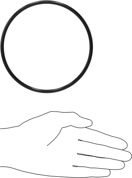 Yağa Dayanıklı Buna-N O-Ring, 5 mm Genişlik, 120 mm İç Çap