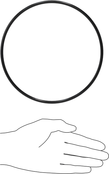 Yağa Dayanıklı Buna-N O-Ring, 5 mm Genişlik, 165 mm İç Çap