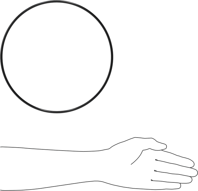 Yağa Dayanıklı Buna-N O-Ring, 5 mm Genişlik, 230 mm İç Çap