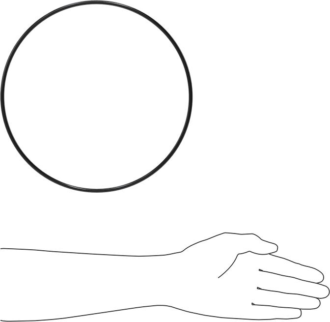 Yağa Dayanıklı Buna-N O-Ring, 5 mm Genişlik, 235 mm İç Çap