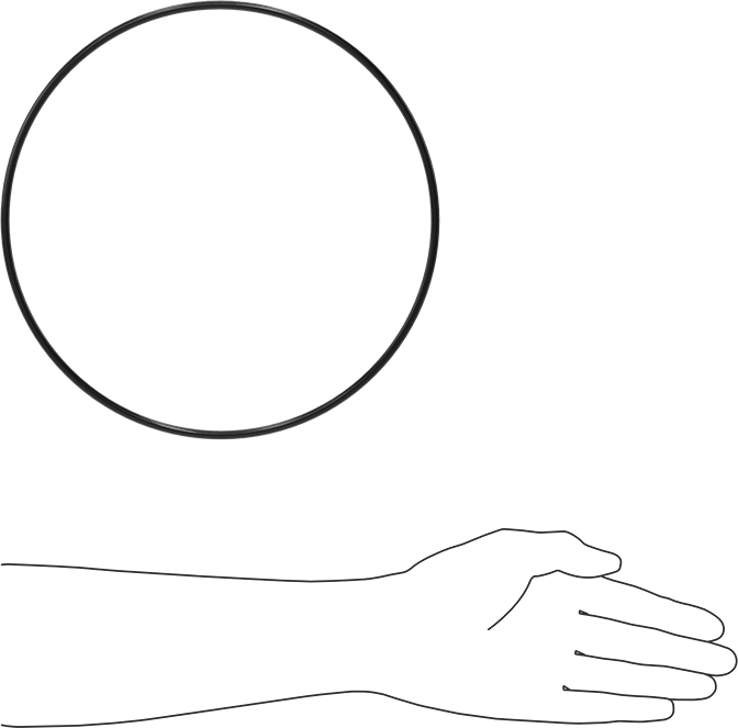 Yağa Dayanıklı Buna-N O-Ring, 5 mm Genişlik, 240 mm İç Çap