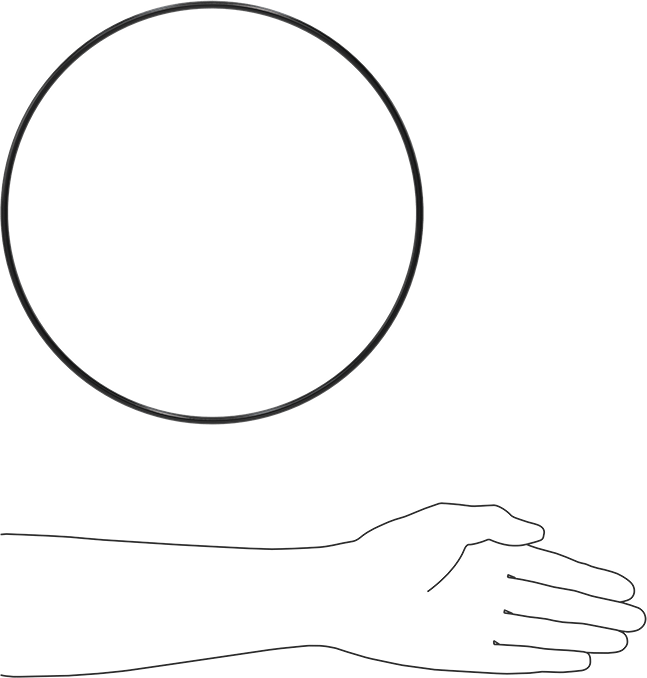 Yağa Dayanıklı Buna-N O-Ring, 5 mm Genişlik, 265 mm İç Çap