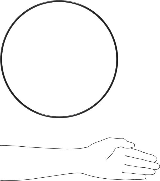 Yağa Dayanıklı Buna-N O-Ring, 5 mm Genişlik, 300 mm İç Çap